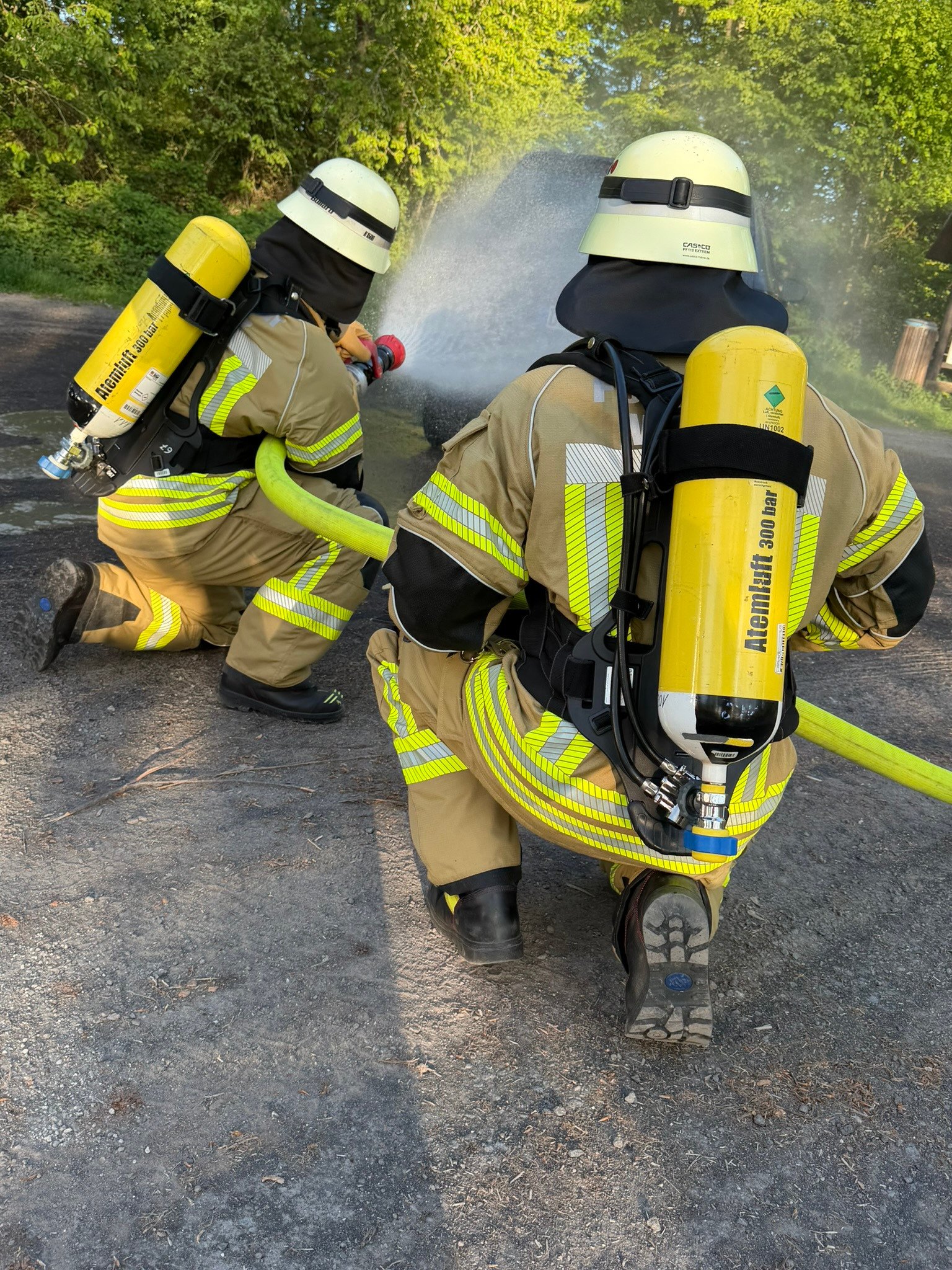 Atemschutzübung der Feuerwehr
